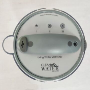 top view of grey vortexer lid with programme buttons